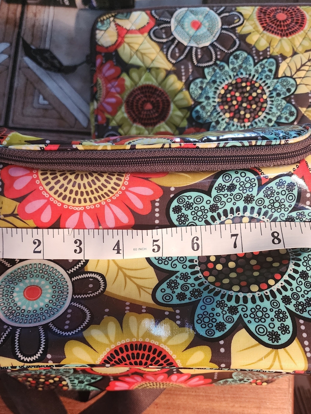 Vera Bradley 'Flower Power' Lot Of Electronic Zip Bag And Lunch Bag NOTe - Picture 13 of 16